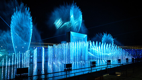 大阪・関西万博　水と空気のスペクタクルショー「アオと夜の虹のパレード」クリエイティブ制作