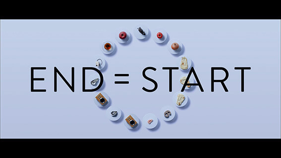 チームの結束を高める自主制作。アート作品「END=START」