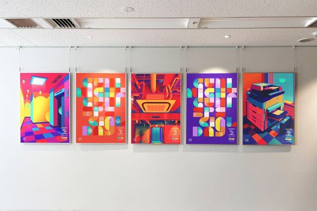 ポスターが掲示されている様子