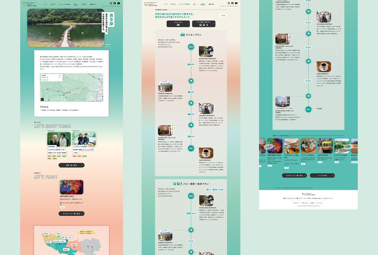 DESTINATION TOKYO TAMA Webサイト