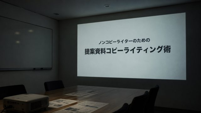 ブログ_ノンコピーライターのための提案資料コピーライティング術