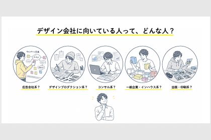 デザイン会社に向いている人って、どんな人？ サムネイル